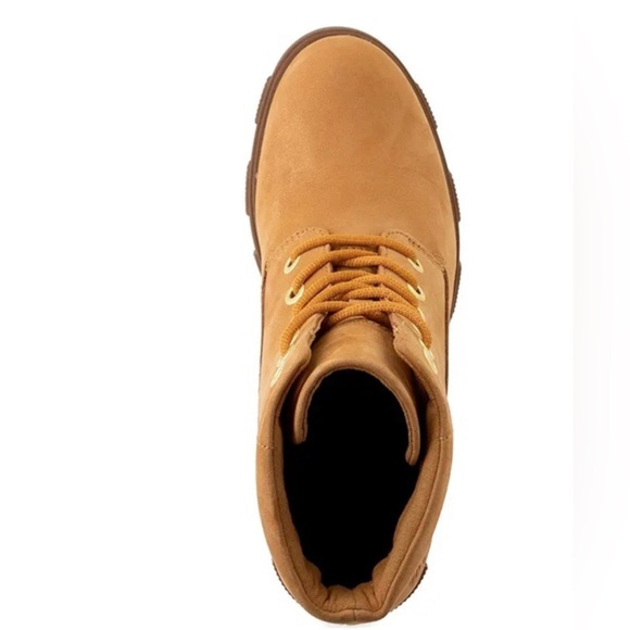 Timberland Womens Lana Point Lace Up tan lug sole heeled Boots size 10 new - Picture 4 of 5